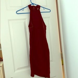 Cute tight red halter dress from forever 21!!!!